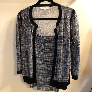 Loft cardigan and camisole